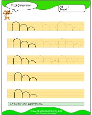 okul öncesi çizgi çalışma sayfaları